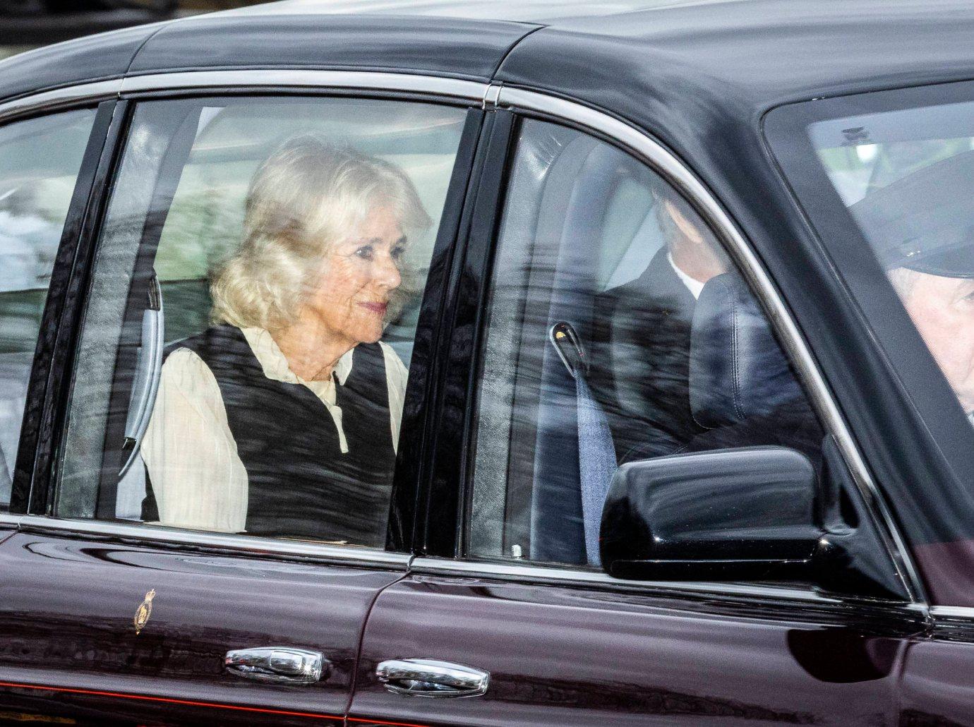 king charles smiles queen camilla first outing cancer diagnosis photos