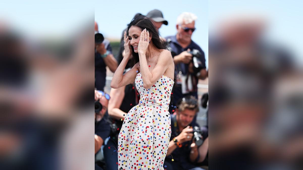 Image of Demi Moore wore Jacquemus to the Cannes Film Festival.