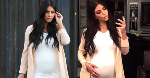 Kim kardashian disappearing baby bump photos