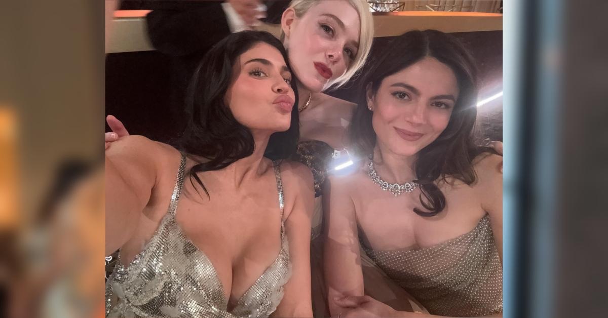 kylie jenner cleavage timothee chalamet golden globes post photos