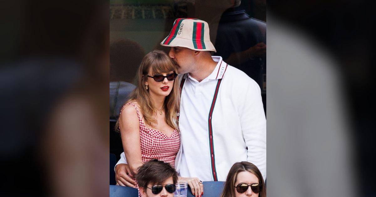 Photo of Taylor Swift and Travis Kelce appeared for their first joint interview hours after Meghan Markle's Netflix announcement.