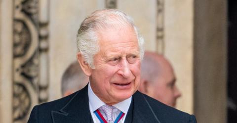 king charles wears ripped sock