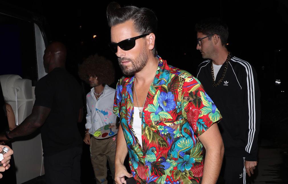 scott disick comments kim kardashian night out milan