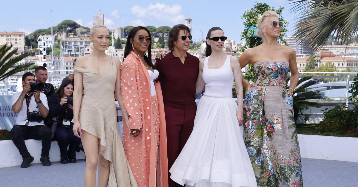 tom cruise surprise cannes film festival appearance photos