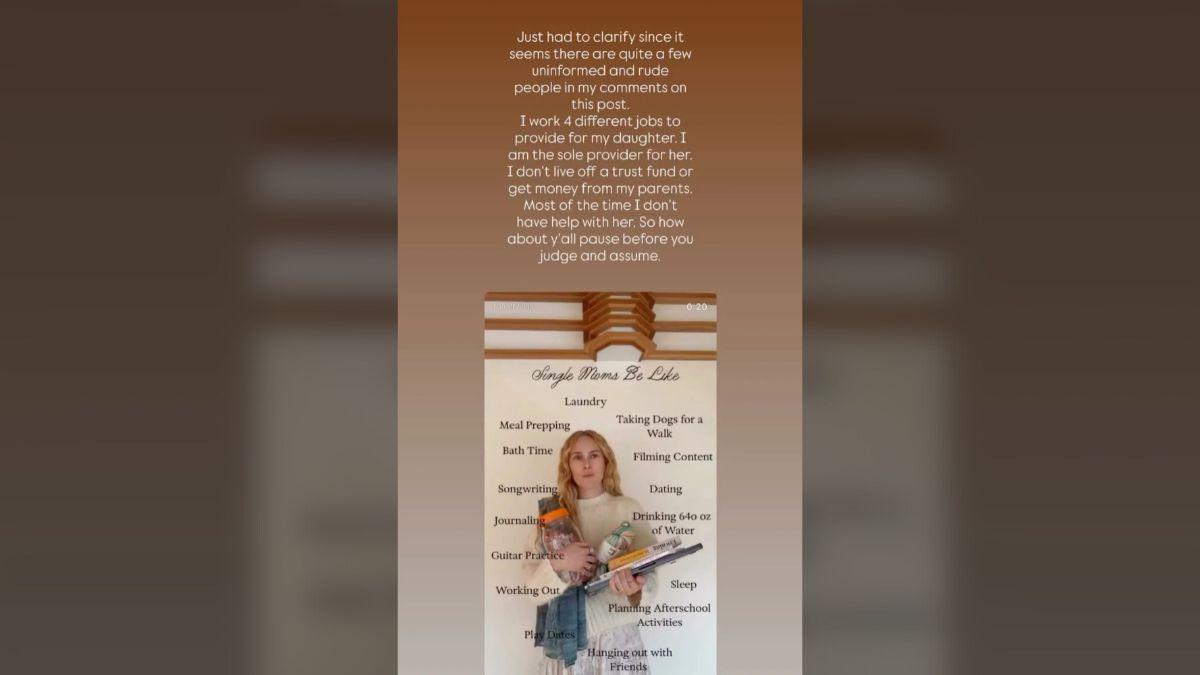 Image of Rumer Willis is a mom to daughter Louetta.