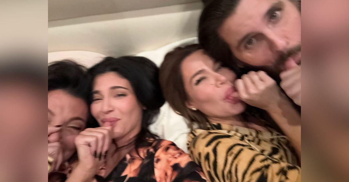 Image of Kourtney Kardashian was absent from the 'family sleepover.'