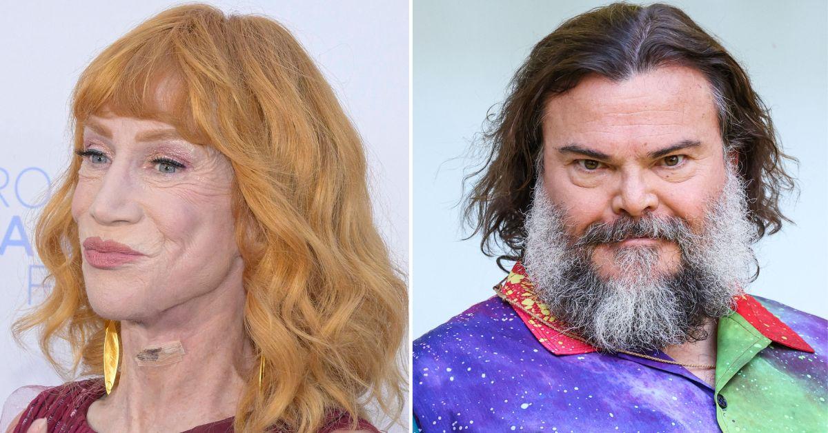 Composite photo of Kathy Griffin and Jack Black. 