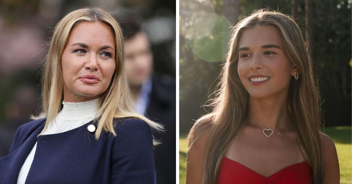 split photo of Vanessa & Kai Trump