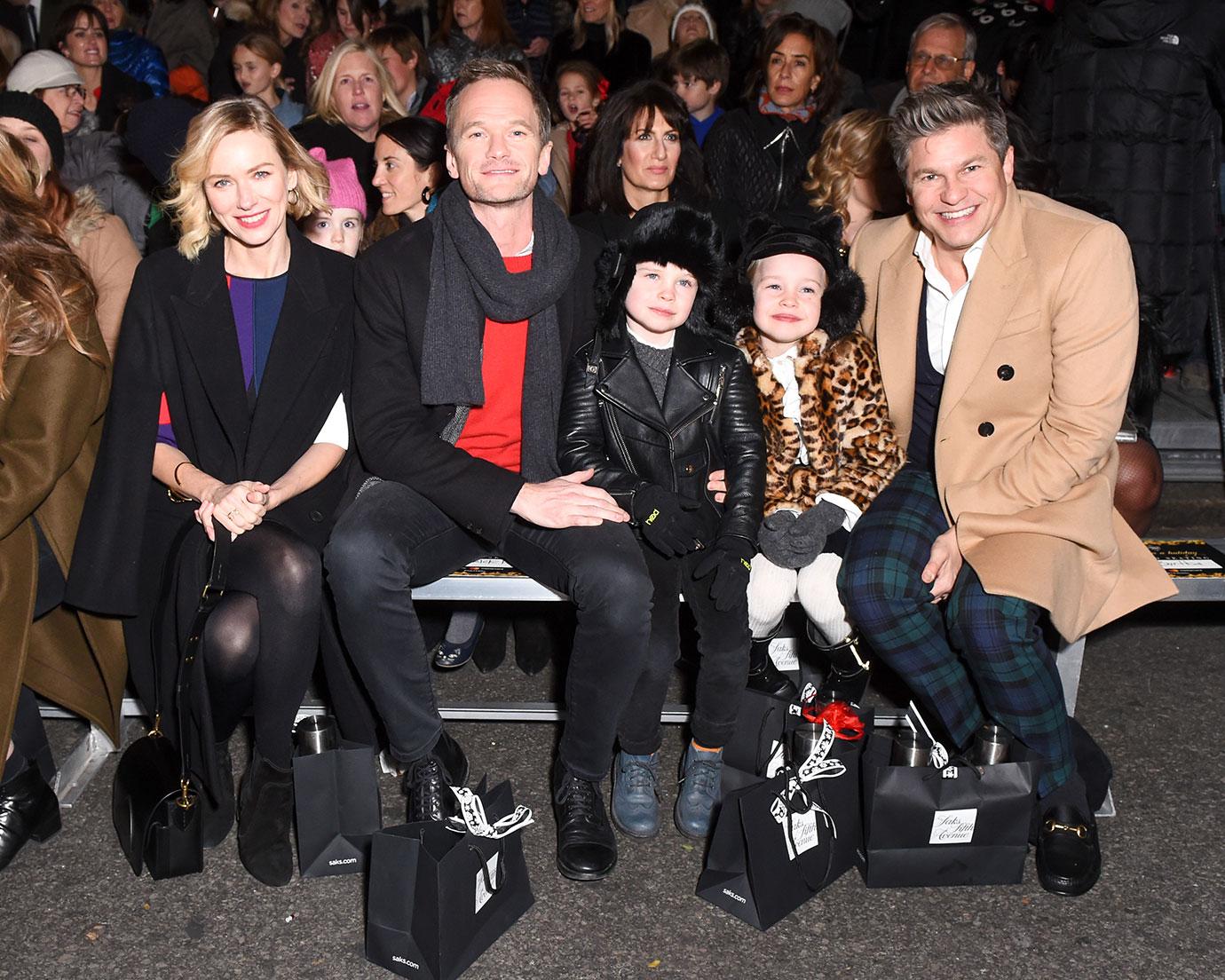 Naomi Watts, Neil Patrick Harris, David Burtka and family