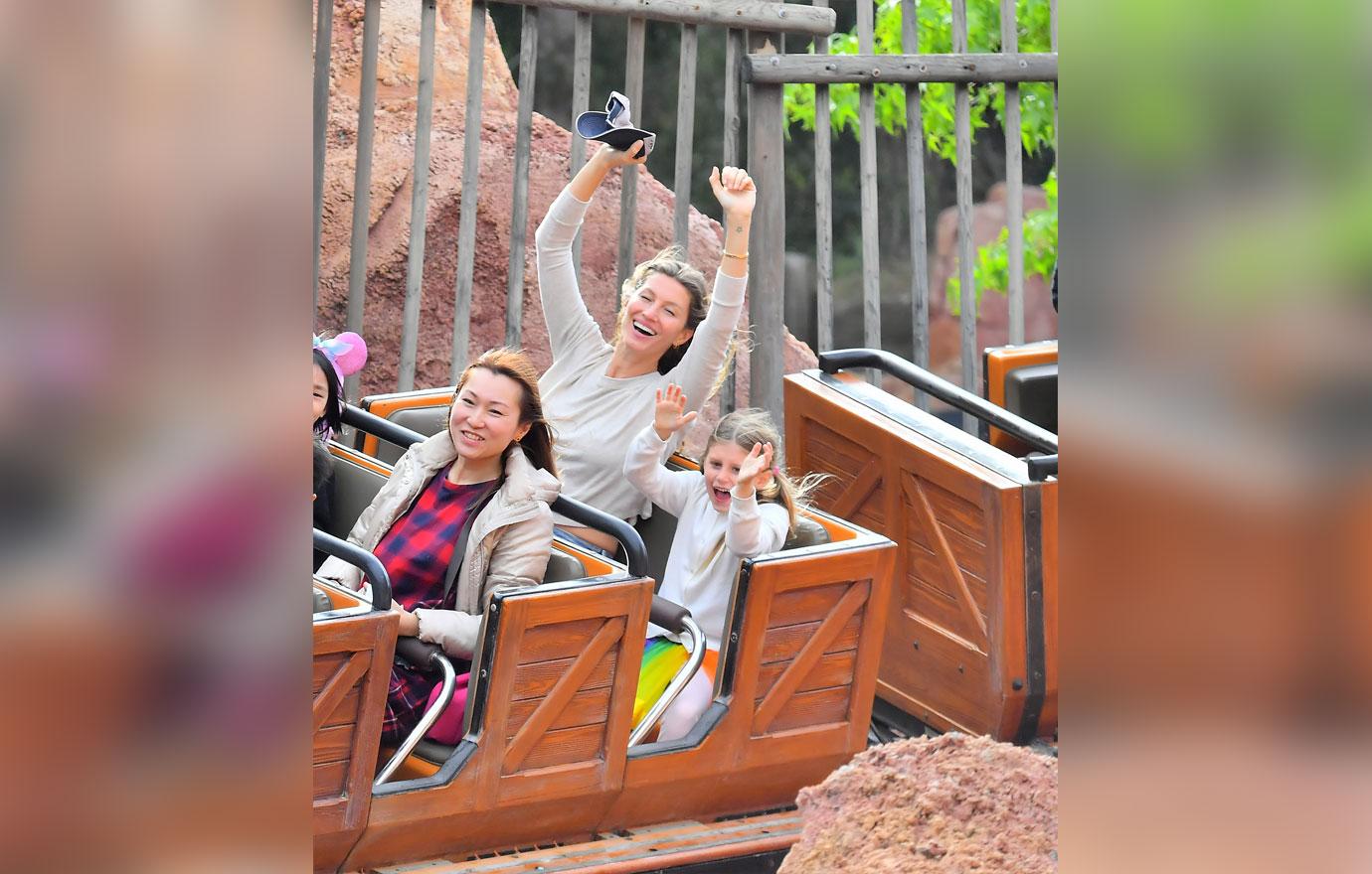 Gisele, Tom Brady on a Disneyland Ride