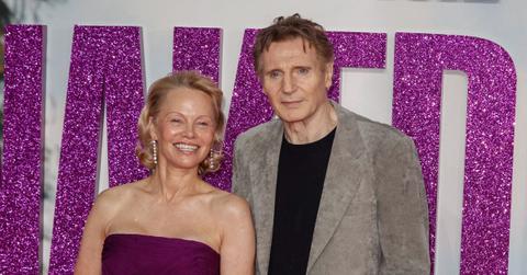 Photo of Pamela Anderson and Liam Neeson.