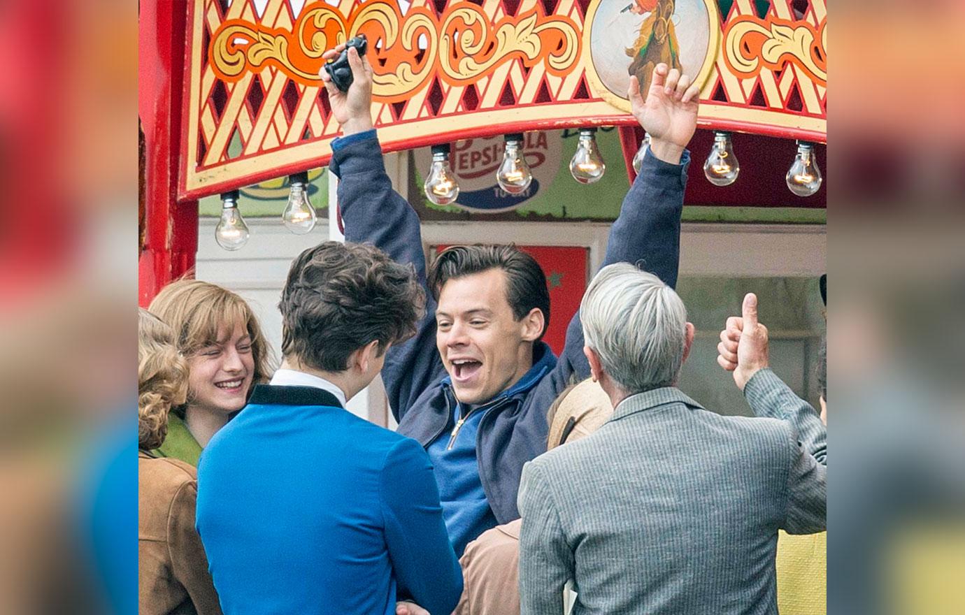 harry styles filming video my policeman on brighton pier