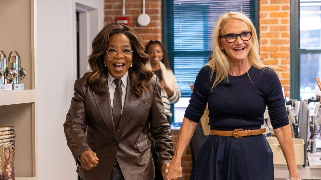 Image of Oprah Winfrey said she has found purpose in her painful past by using her experiences to connect with and help other survivors.