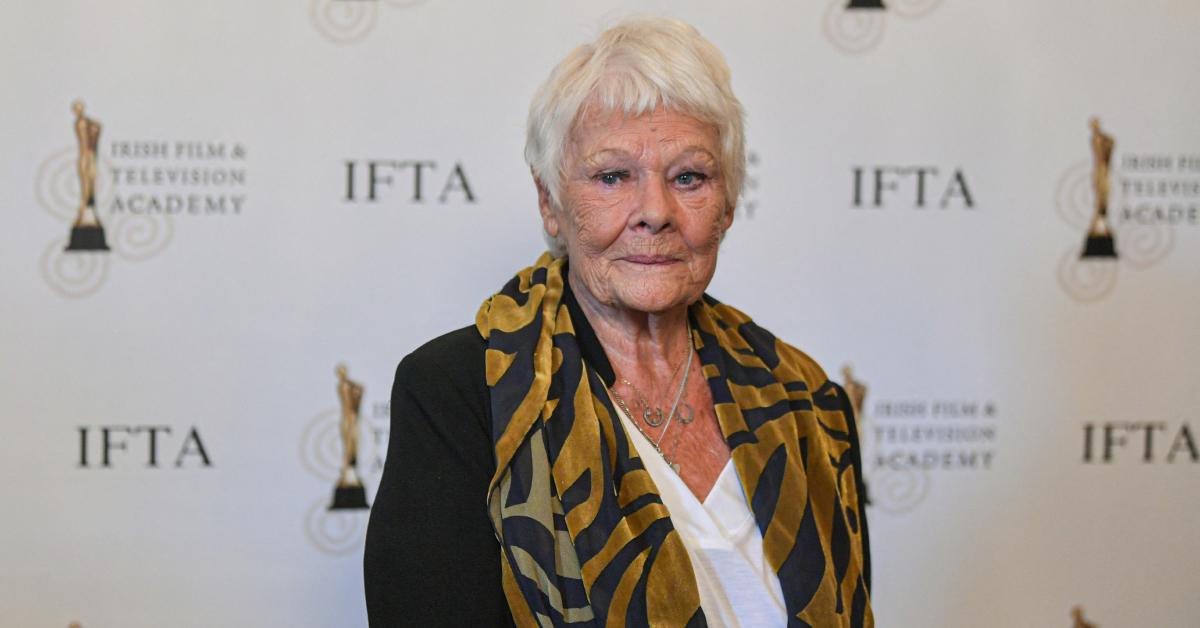Image of Judi Dench joked about going up to strangers since she 'can't see.'