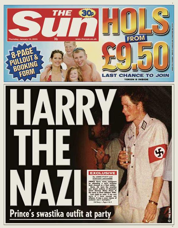 Prince Harry Wears Nazi Costumes