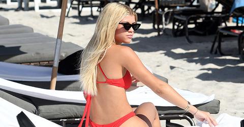 Sofia richie scott disick red bikini main