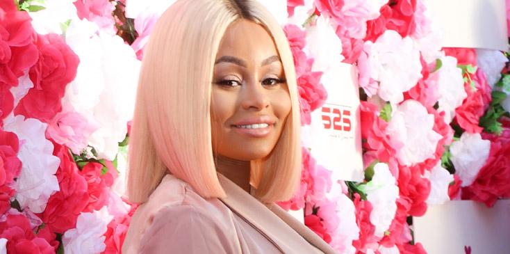 Blac Chyna shows off her baby bump on the pink carpet at the Amber Rose Slutwalk in Los Angeles, CA