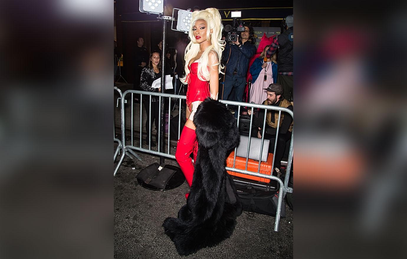 Celebrities in Halloween costumes are seen at Heidi Klum&#8217;s 19th Annual Halloween Party at LAVO NYC in New York City