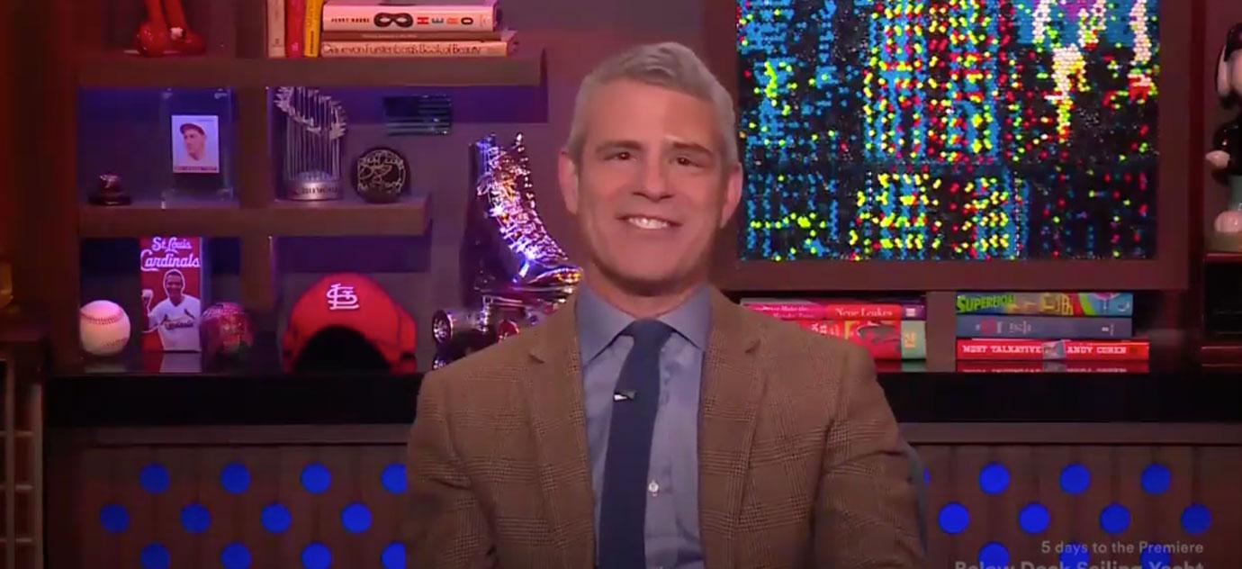 Andy cohen bandage forehead