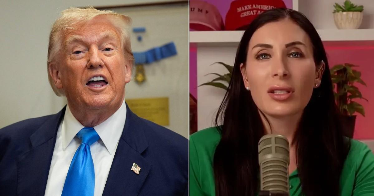 Photo of Donald Trump, Laura Loomer. 