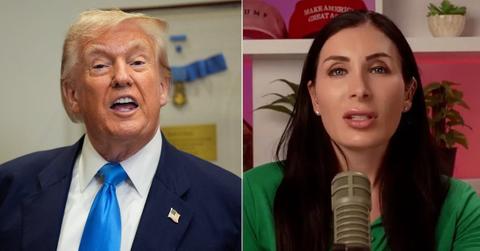 Photo of Donald Trump, Laura Loomer.