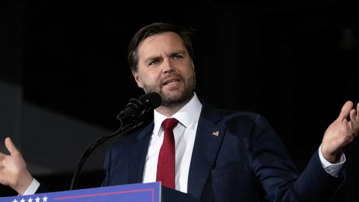 image of J.D. Vance made an awkward comparison while on live TV. 