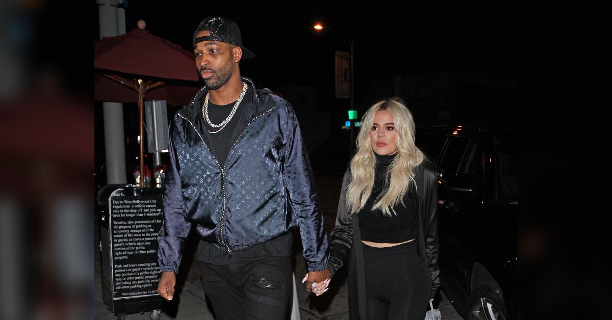 tristan thompson spotted heated phone call baby drama