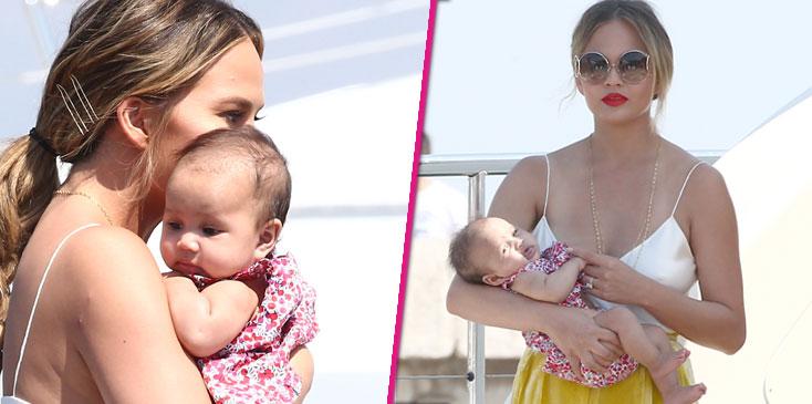 chrissy teigen mother daughter bonding baby luna