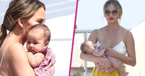 chrissy teigen mother daughter bonding baby luna