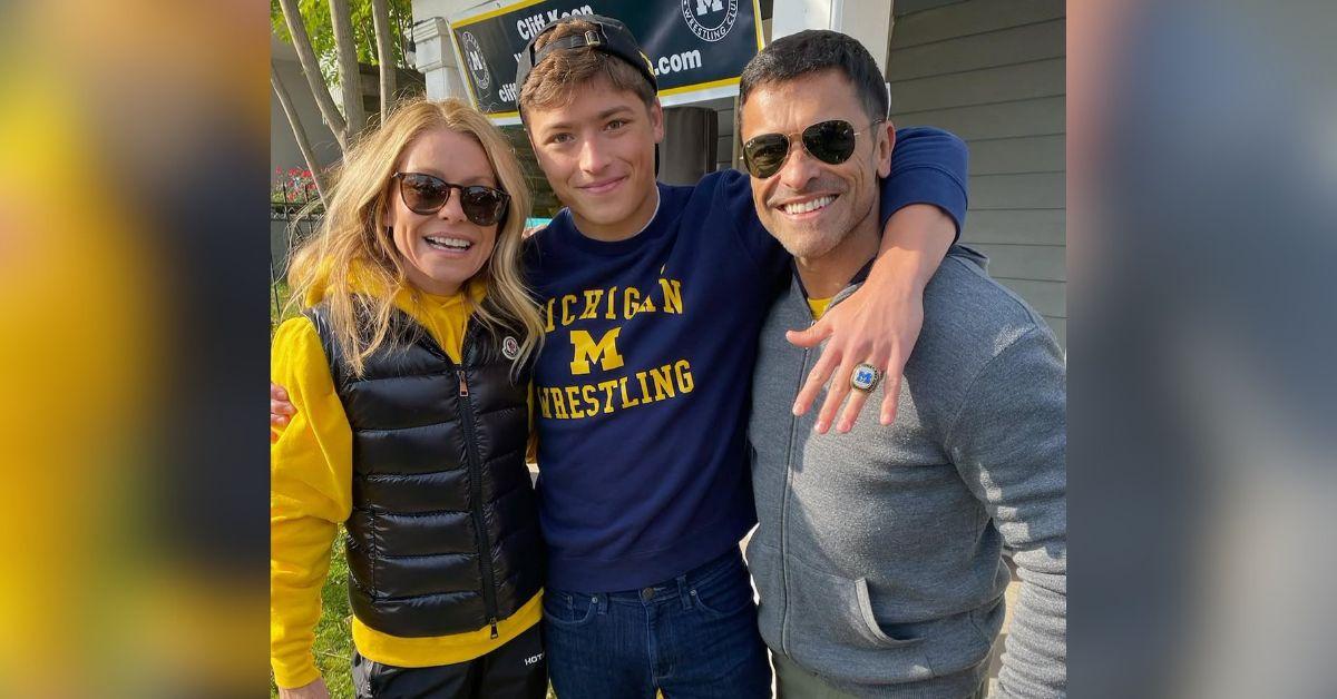 image of Kelly Ripa and Mark Consuelos proudly celebrated their son Joaquin’s Broadway debut.
