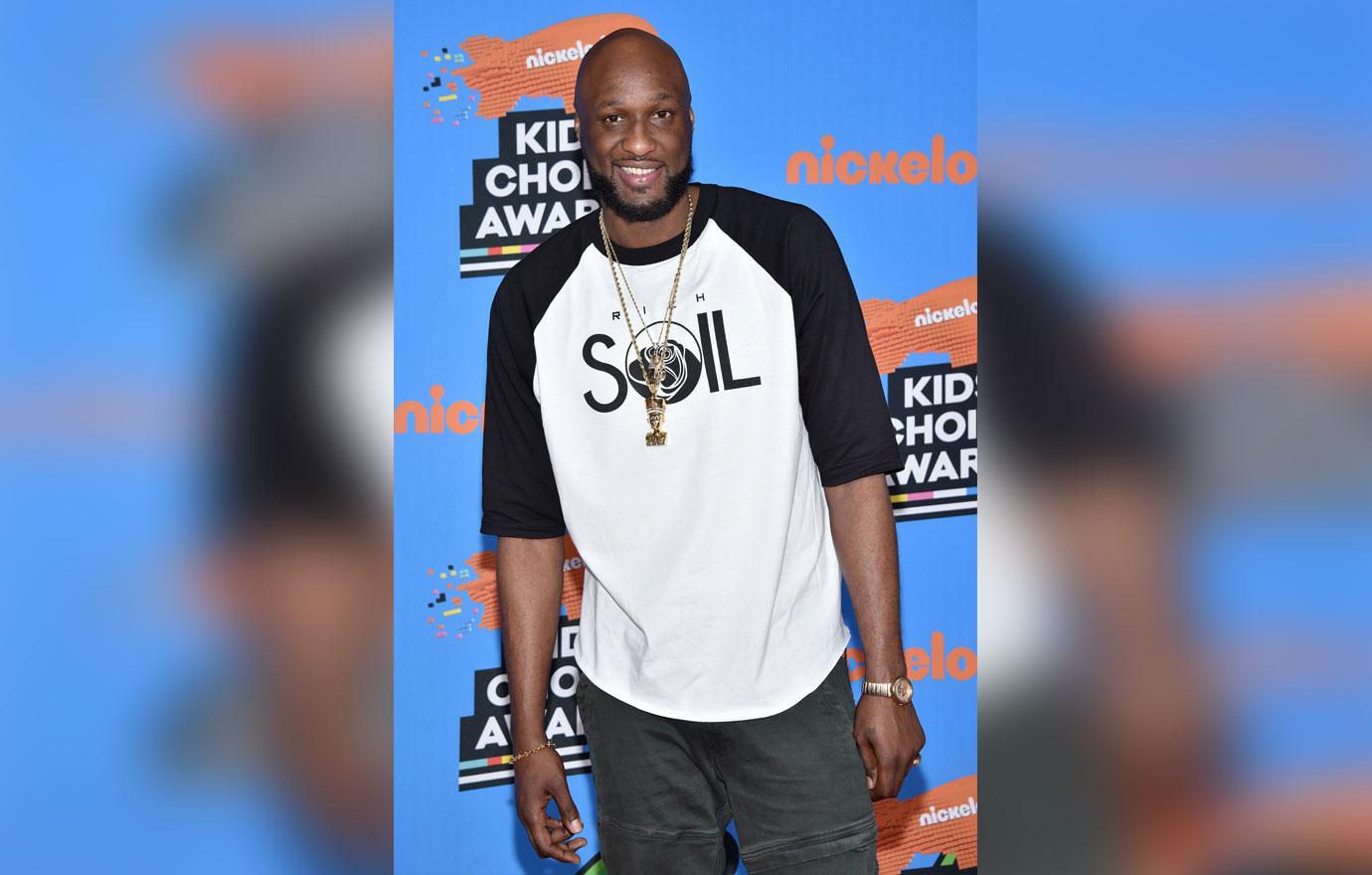 Lamar Odom At Kids' Choice Awards Arrivals