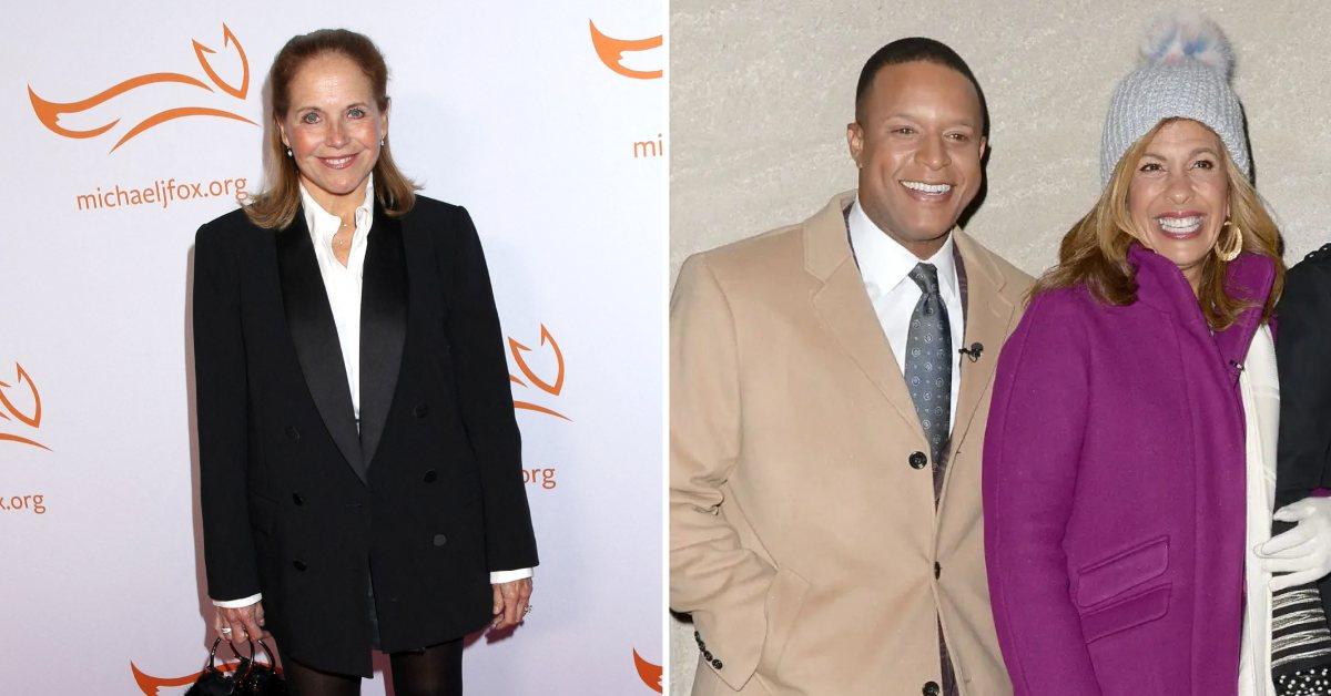 Photo of Katie Couric and an image of Craig Melvin with Hoda Kotb.