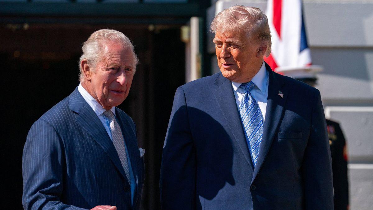 image of Donald trump and King Charles