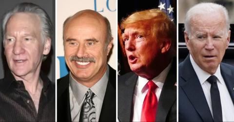 bill maher dr phil refuse agree donald trump worse joe biden