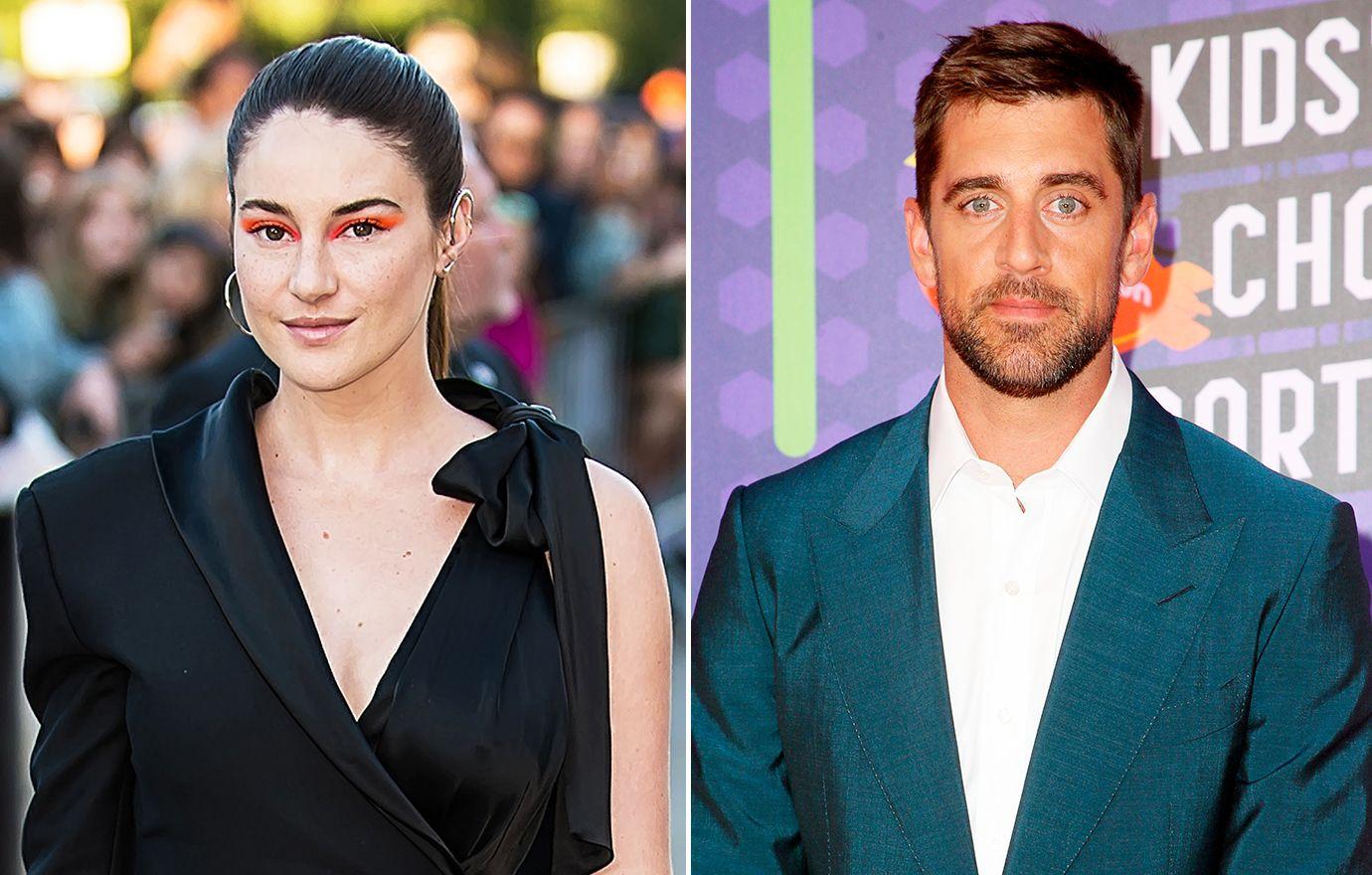 Shailene Woodley and Aaron Rodgers are low-key in sweats as they