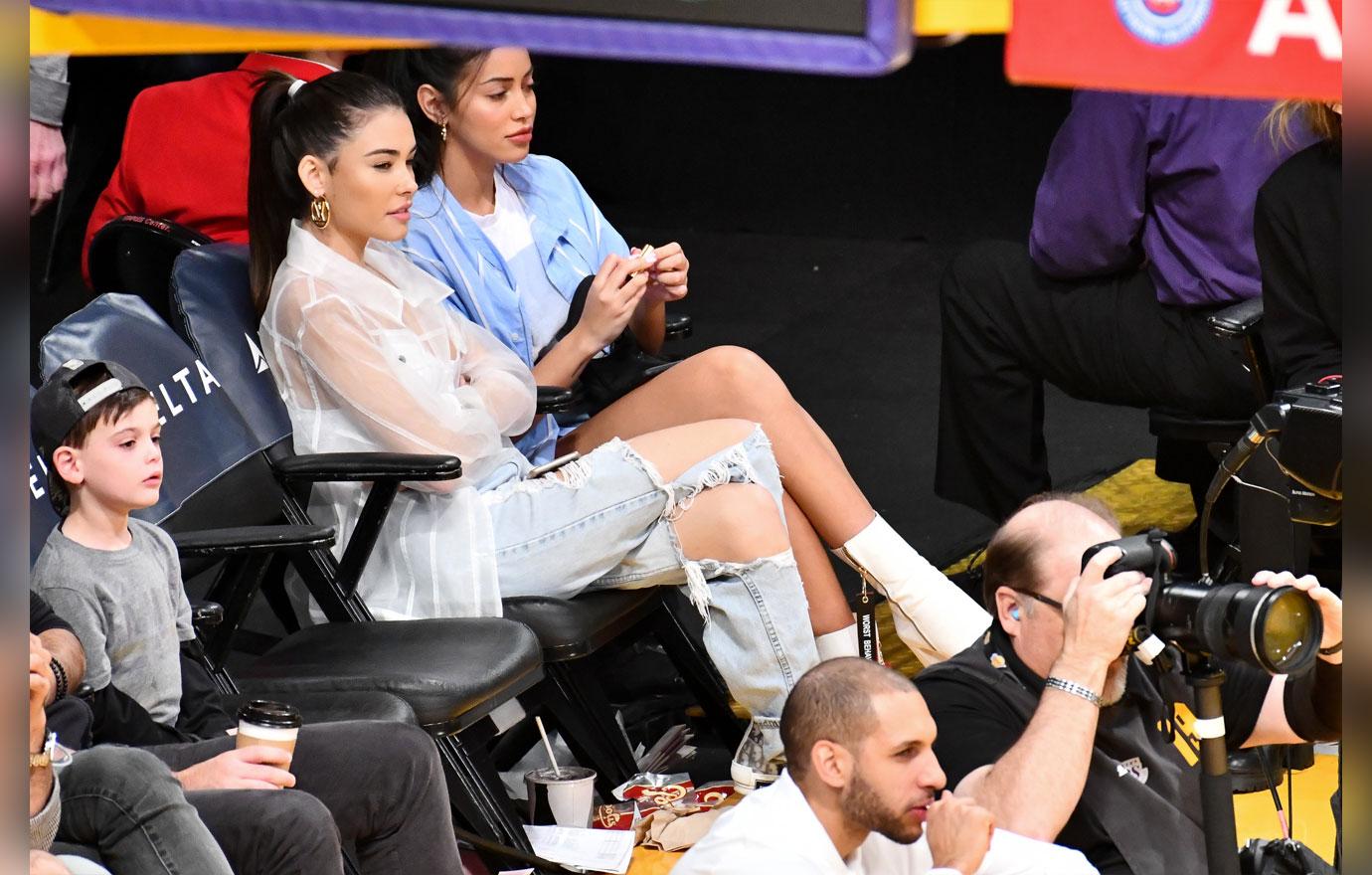 Celebrities At The Los Angeles Lakers Game