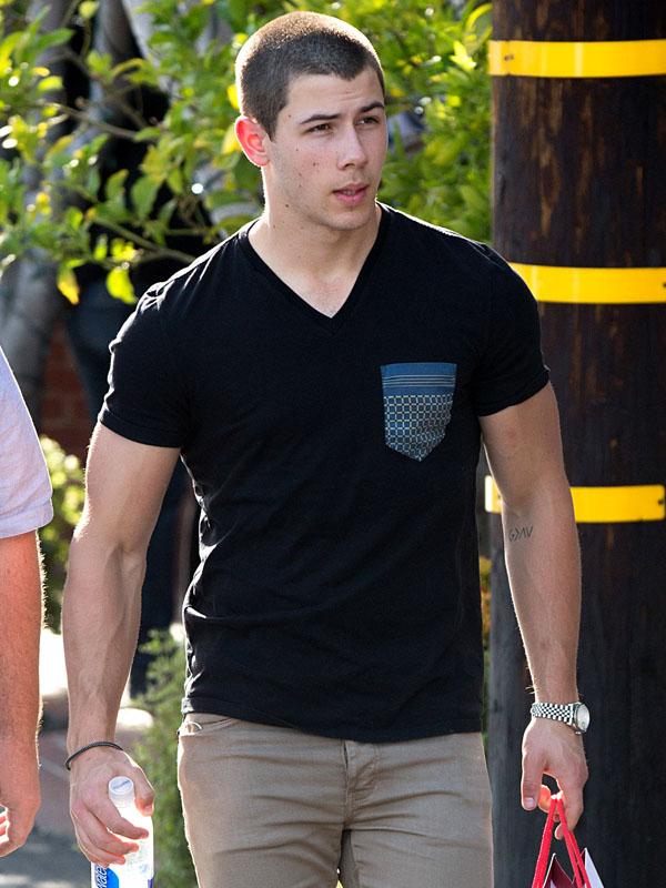 Nick Jonas shops at Fred Segal