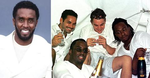 Photo of Sean 'Diddy' Combs and a photo from one of his parties in the 1990s.