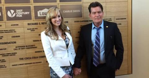 Photo of Brett Rossi and Charlie Sheen