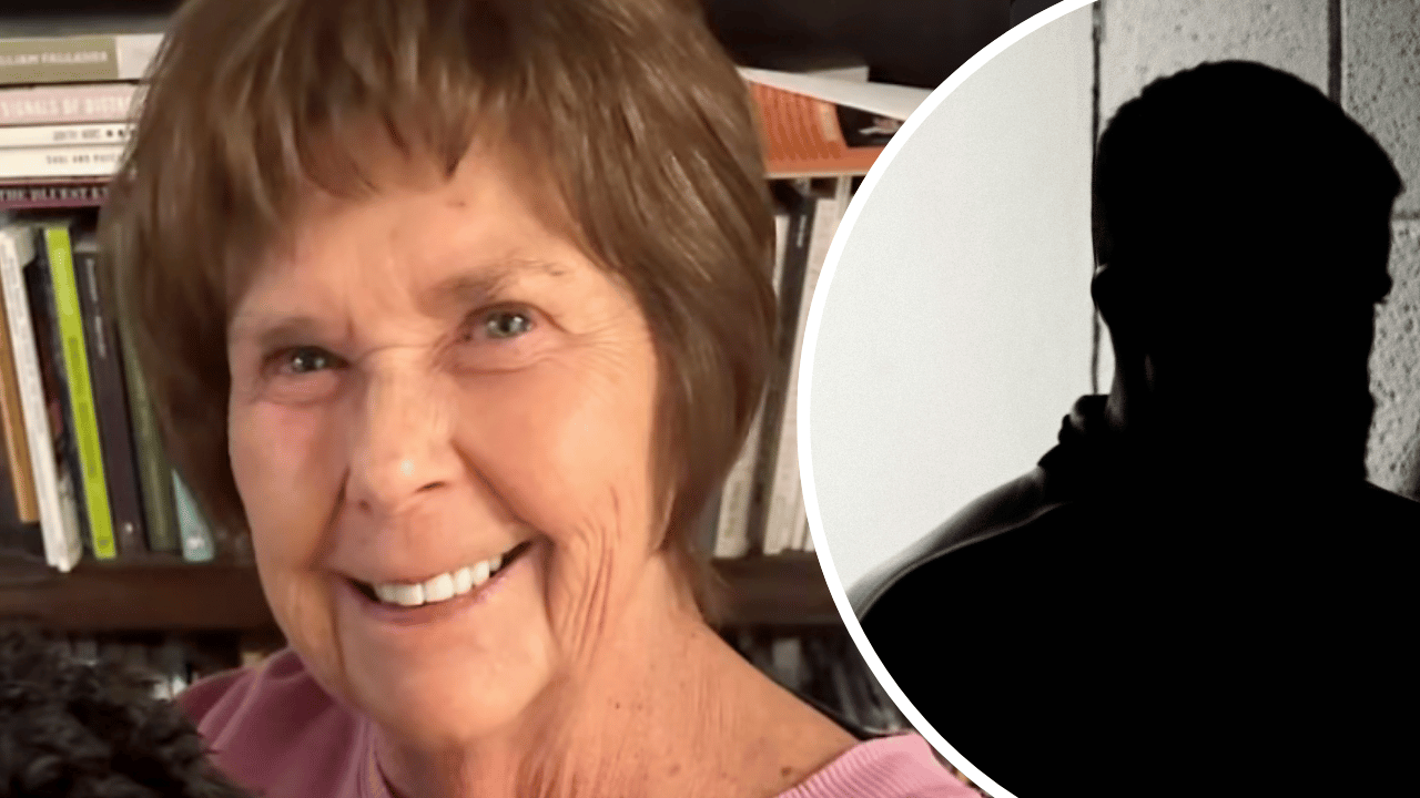 Composite photo of Nancy Guthrie and silhouette.