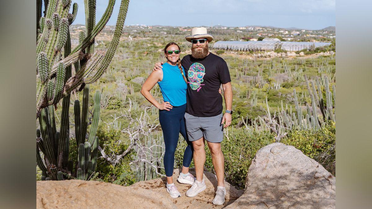 Image of Ryan Fitzpatrick admits he and wife Liza don't often go away 'just the two of us.'