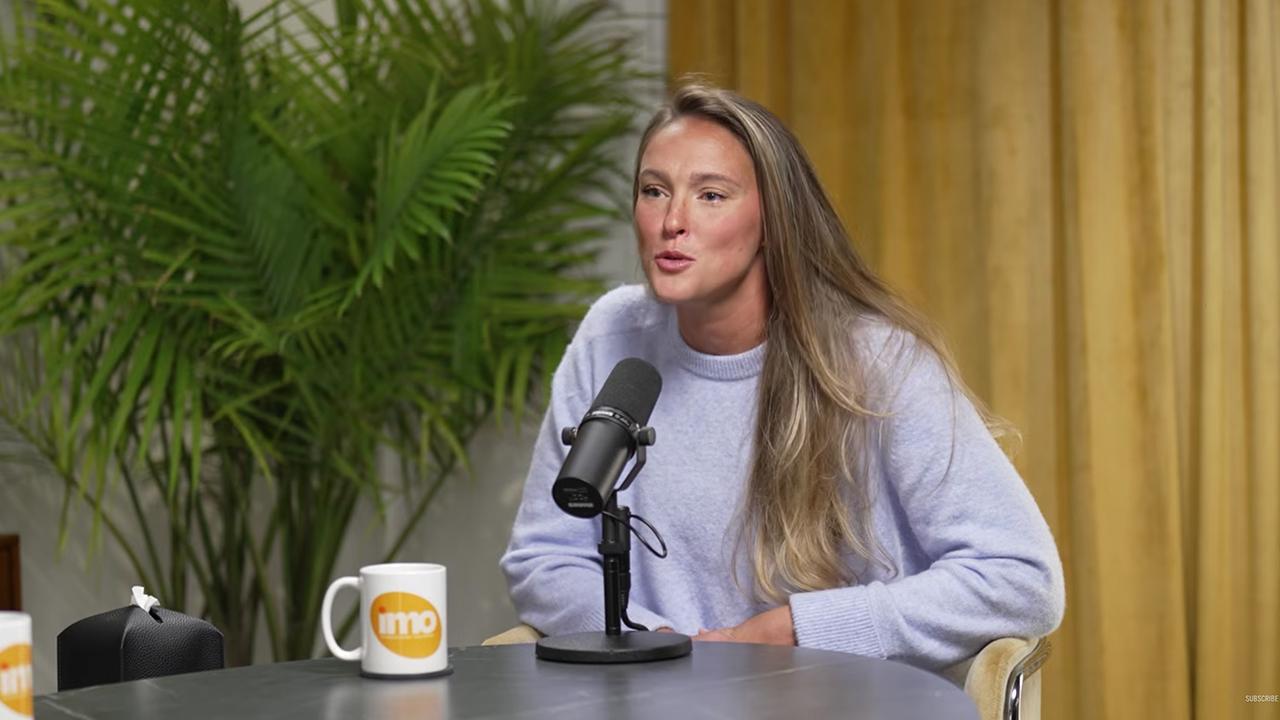 Photo of Kylie Kelce appeared on the 'IMO with Michelle Obama and Craig Robinson' podcast on October 14.