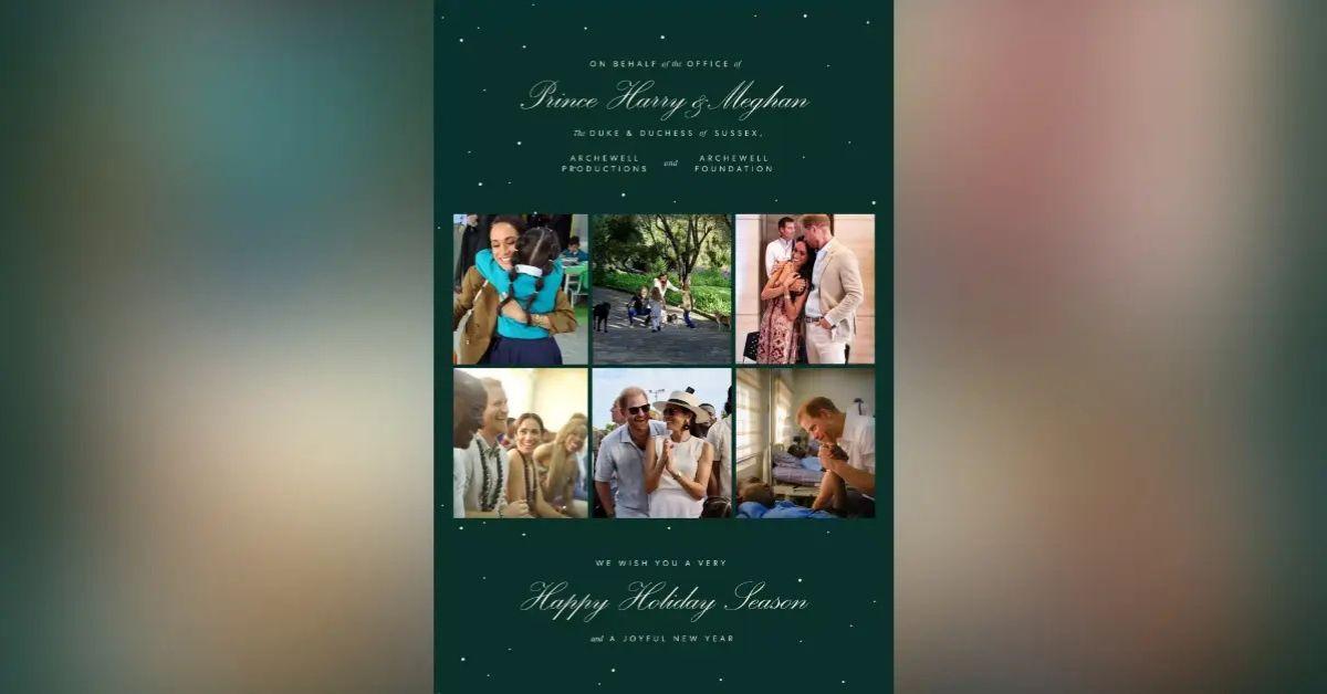 meghan markle prince harry accused photoshopping kids  christmas card