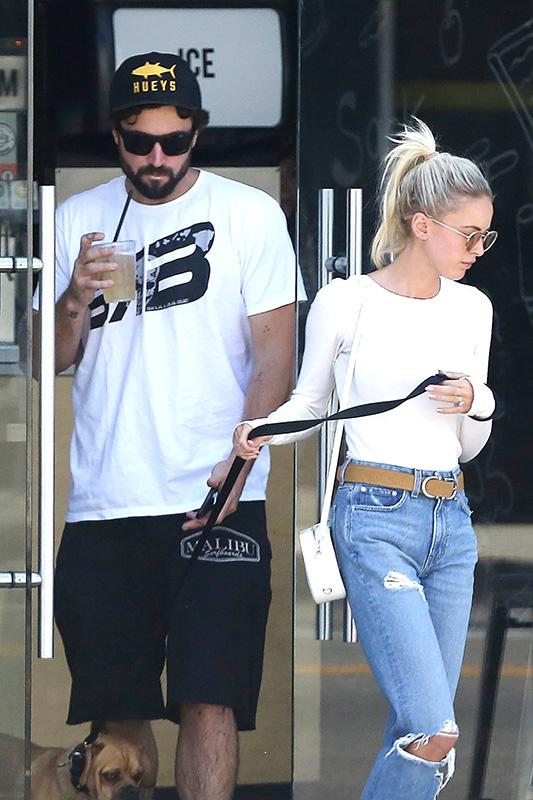 *EXCLUSIVE* Brody Jenner and his fiancee Kaitlynn Carter look casual as they grab lunch