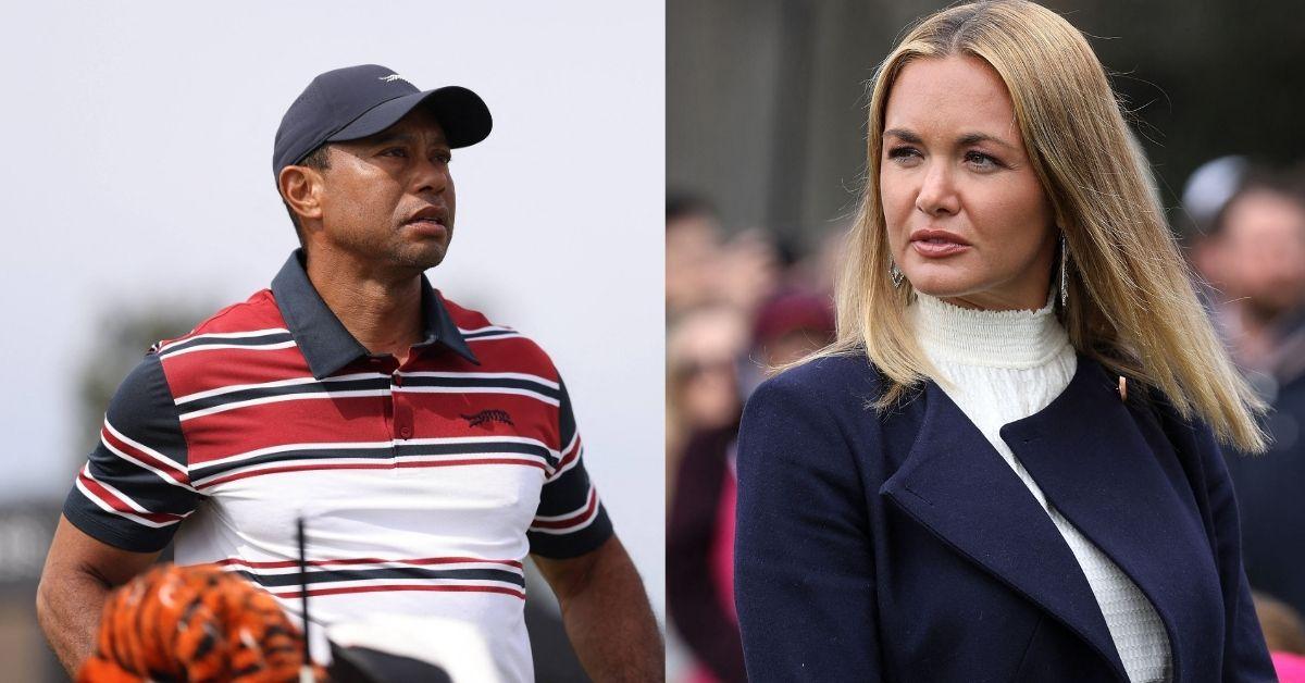 Composite photo of Tiger Woods and Vanessa Trump