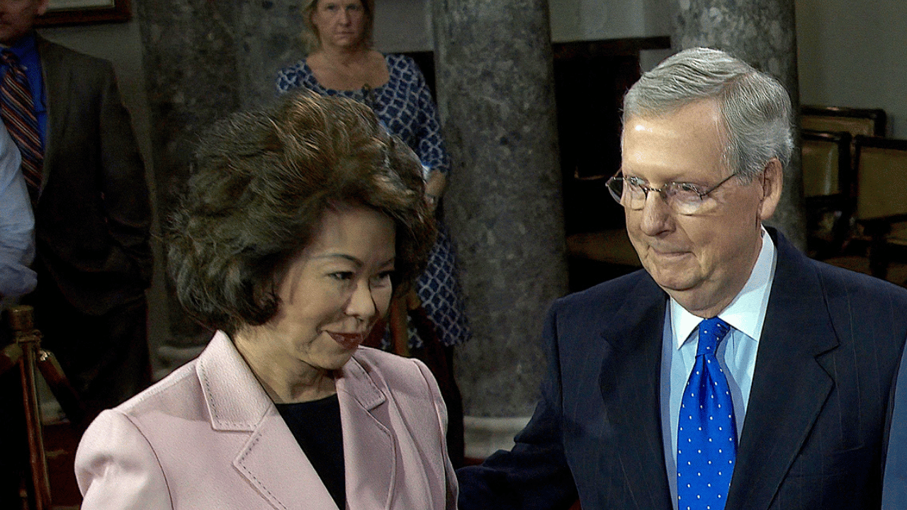 Mitch McConnell ;Elaine Chao