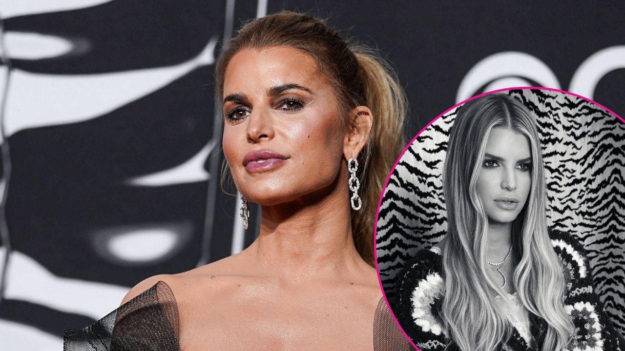 Split photo of Jessica Simpson