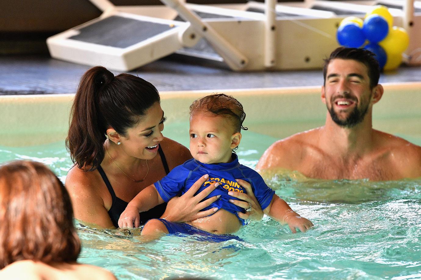 michael phelps teaches son to swim pics 08