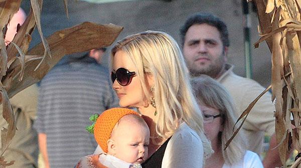 Holly Madison Rainbow Pumpkin Picking