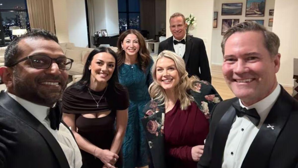 image of U.N. ambassador Mike Waltz shared a selfie from the day of the wedding on X.